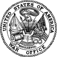 The seal of the U.S. Department of War.