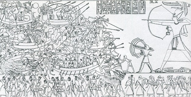 This is how the Egypt defended against the bronze age sea people