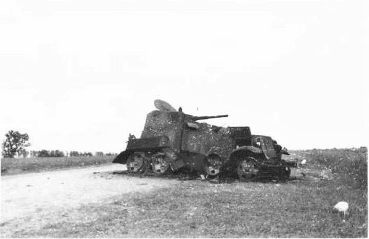 destroyed soviet ba-10