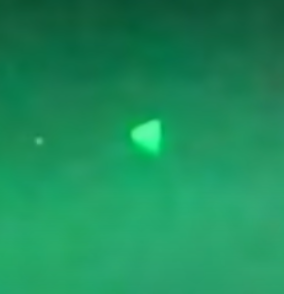 Still from footage of a UFO taken off the coast of San Diego aboard USS Russell in July 2019.