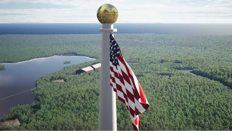 Wreaths Across America is building a flagpole you can see from space
