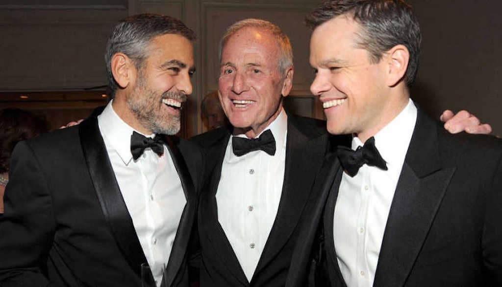 George Clooney, Jerry Weintraub and Matt Damon. Public domain