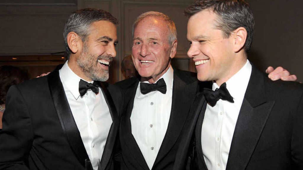 George Clooney, Jerry Weintraub and Matt Damon. Public domain