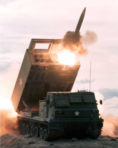 M270 MLRS rocket artillery
