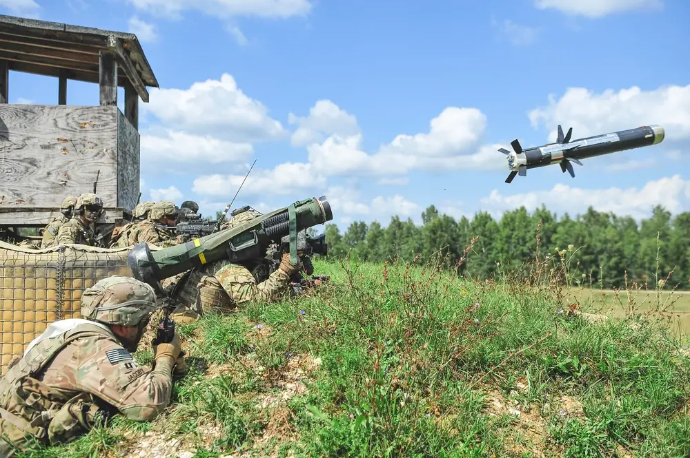 <em>The Javelin and other anti-tank missiles have been used to great effect against Russian armor in Ukraine (U.S. Army)</em>