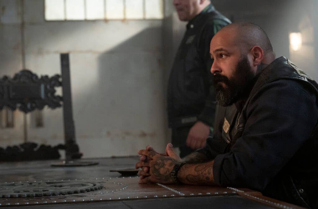 MAYANS M.C. -- "Our Gang’s Dark Oath" -- Season 3, Episode 4  (Airs March 30)  Pictured: Vincent Rocco Vargas as Gilberto "Gilly" Lopez. CR: Prashant Gupta/FX