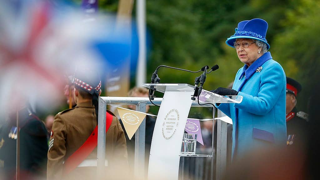 The Queen opening the Borders Railway on the day she became the longest-reigning British monarch, 2015. In her speech, she said she had never aspired to achieve that milestone.