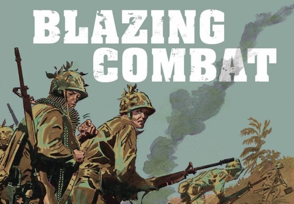 blazing combat military comics