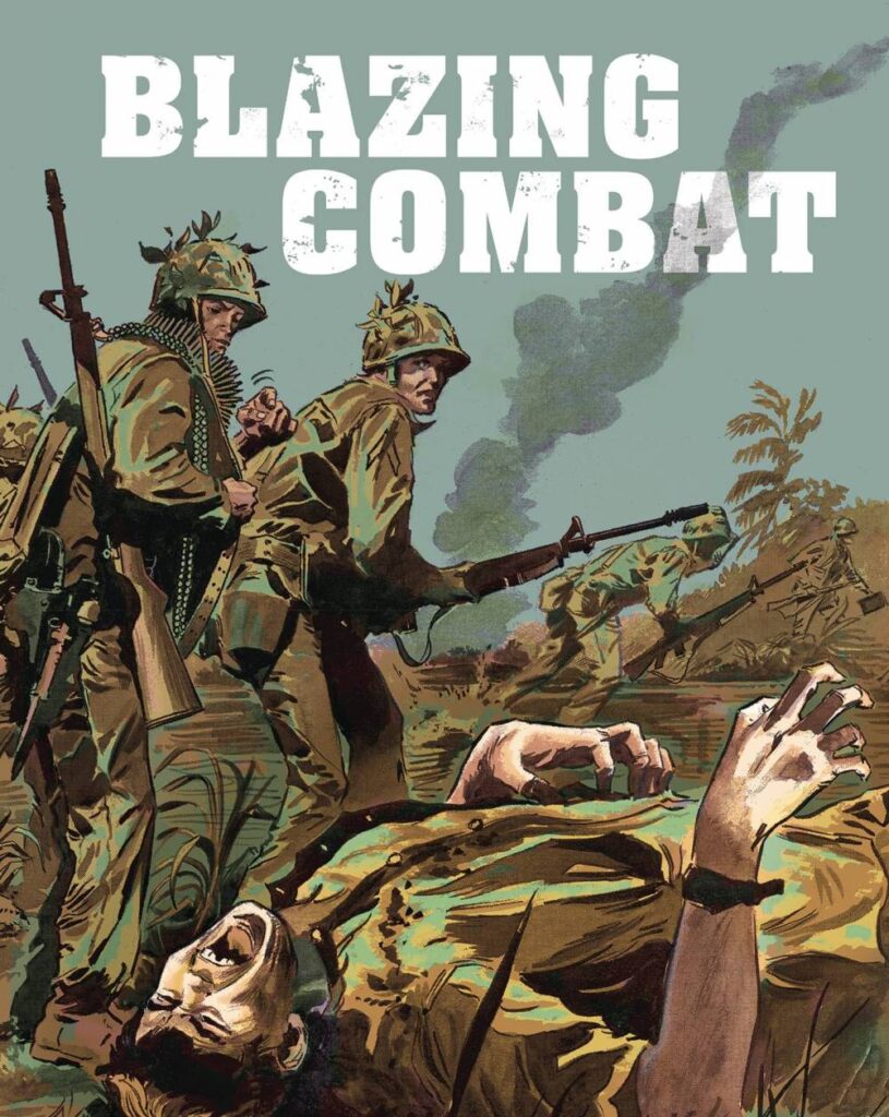 blazing combat military comics