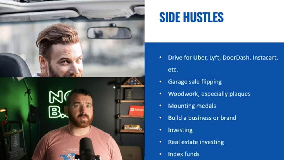 Side hustles for service members to build wealth