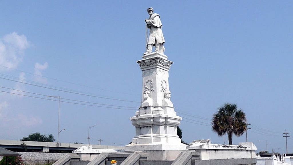 A Confederate Monument in which William Mumford is buried at Greenwood Cemetery, New Orleans.