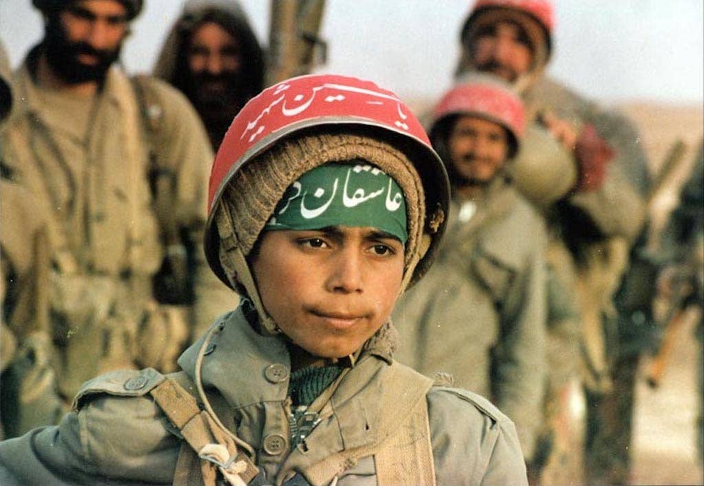 95,000 Iranian child soldiers were made casualties during the Iran–Iraq War, mostly between the ages of 16 and 17, with a few younger.