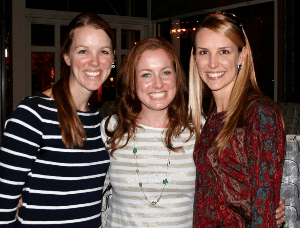 Kate (left) with friends Caitlyn Chance (center) and Peyton Roberts (right). (Photo courtesy of Roberts)