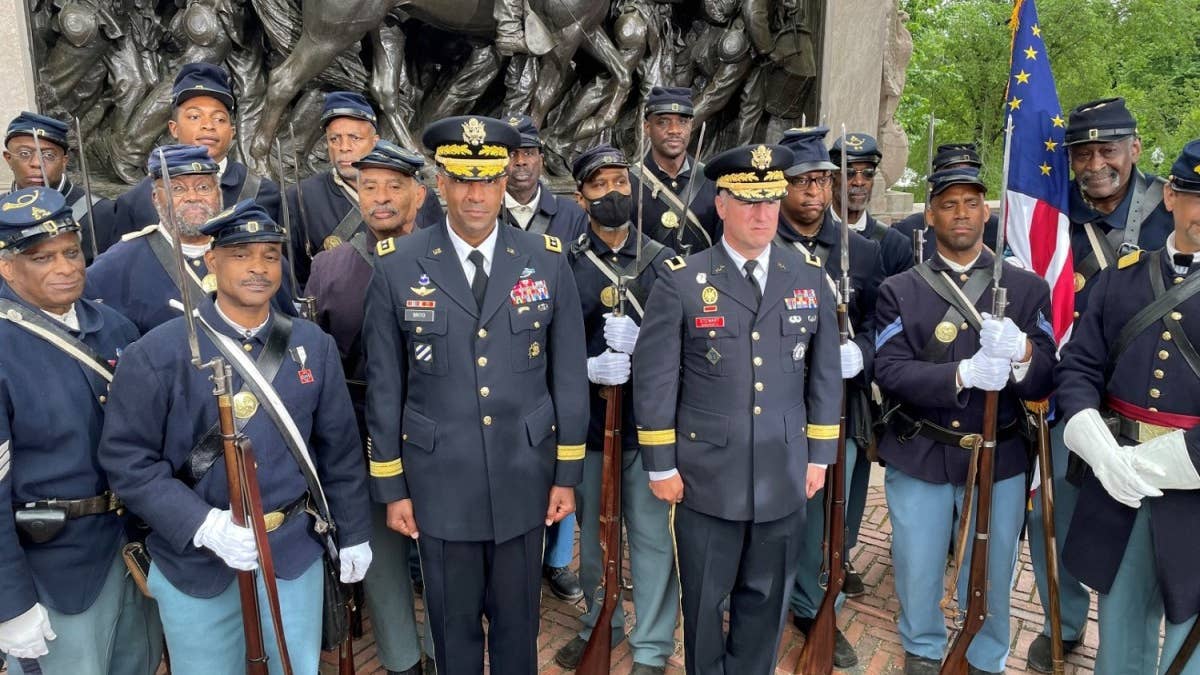 The 54th Massachusetts ‘Glory’ Memorial was rededicated after it was vandalized
