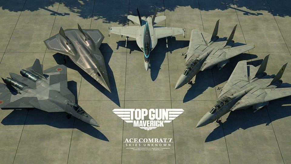 You can fly the Darkstar and other planes from Top Gun: Maverick in Ace Combat 7