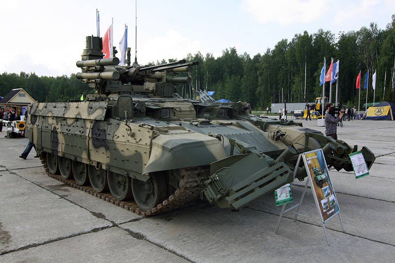BMPT (Tank Support Fighting Vehicle) by Uralvagonzavod on Russian Expo Arms 2009 in Nizhny Tagil.