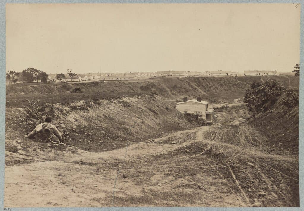 Confederate Chimborazo Hospital in April, 1865 in Richmond, VA.