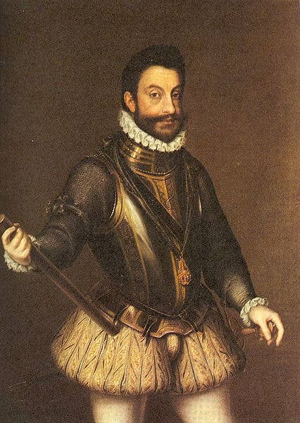 <a href="https://en.wikipedia.org/wiki/Emmanuel_Philibert,_Duke_of_Savoy">Emmanuel Philibert, Duke of Savoy</a> (1528–1580), founder and first <a href="https://en.wikipedia.org/wiki/Grand_Master_(order)">Grand Master</a> of the amalgamated <a href="https://en.wikipedia.org/wiki/Order_of_Saints_Maurice_and_Lazarus">Order of Saints Maurice and Lazarus</a>, recognised in 1572 by Pope <a href="https://en.wikipedia.org/wiki/Gregory_XIII">Gregory XIII</a>.