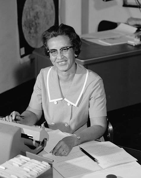 Katherine Johnson, NASA employée, mathematician and physicist, in 1966. (NASA)