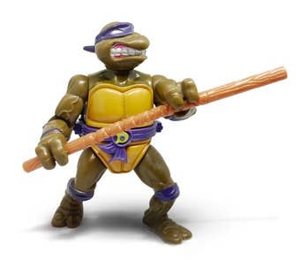 Storage Shell Donatello action figure produced by Playmates Toys in 1990.