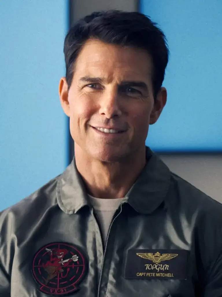 <em>Unlike in the first film, all of Maverick's patches make sense in the sequel (Paramount Pictures)</em>