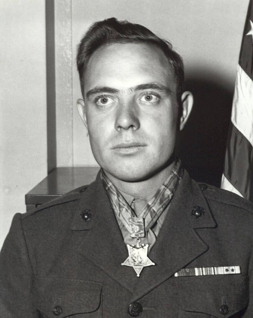 <em>Williams was the last surviving Medal of Honor recipient of WWII (U.S. Marine Corps photo)</em>
