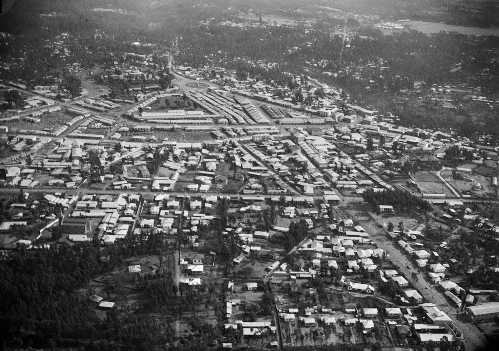 Addis Ababa in aerial view (1934).
