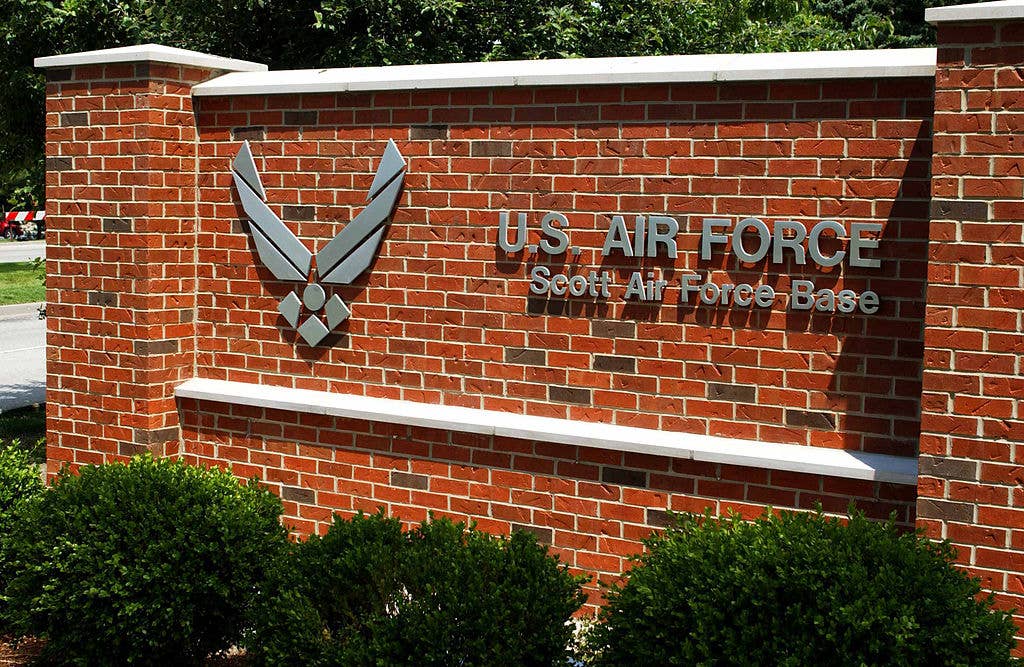 Entrance to Scott Air Force Base