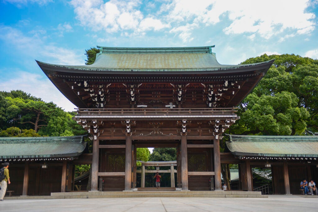 One of the entrances to Meiji Shrine near Yokota Air Base