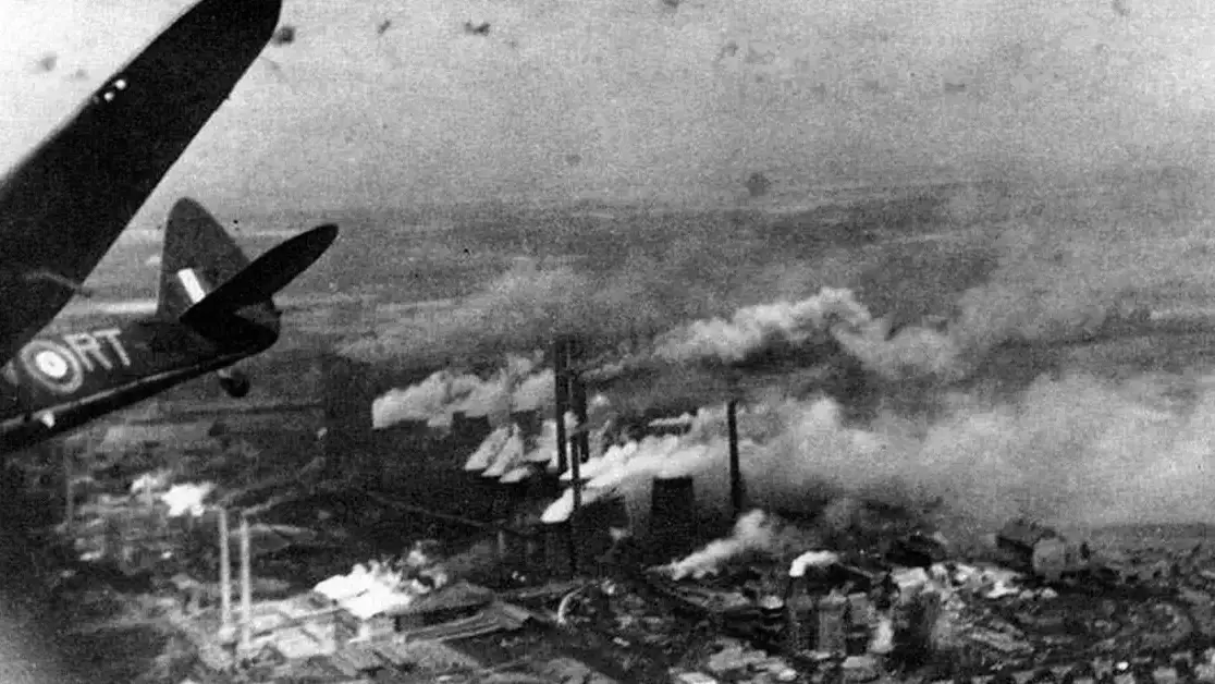 bombing raid