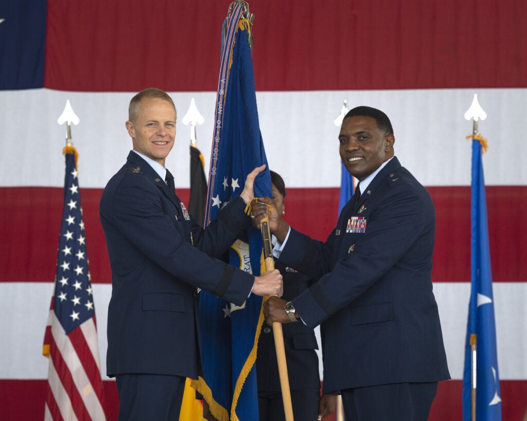 Command ceremony at Ramstein Air Force Base