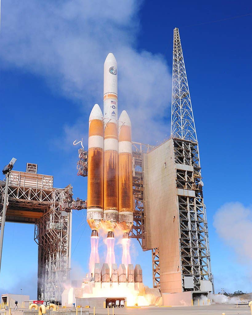 Rocket launch at Vandenberg Space Force Base