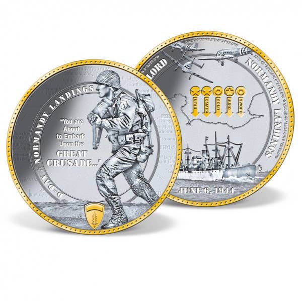 D-Day Normandy Landings Commemorative Coin.