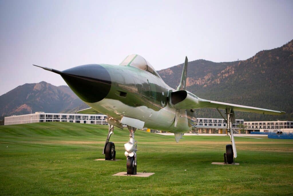 f-105 on display at air force academy