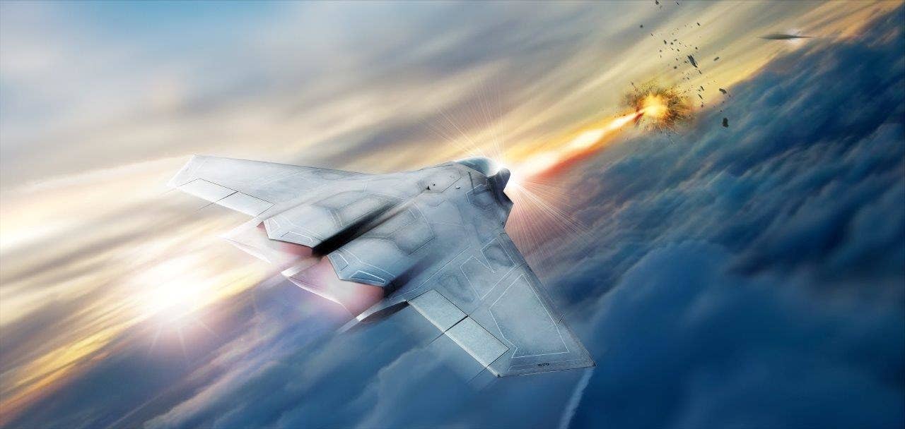 Lockheed Martin is helping the Air Force Research Lab develop and mature high energy laser weapon systems, including the high energy laser pictured in this rendering. Credit: Air Force Research Lab (PRNewsfoto/Lockheed Martin) 