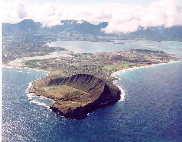 Aerial photograph of Marine Corps Base Hawaii. (USMC Photo)