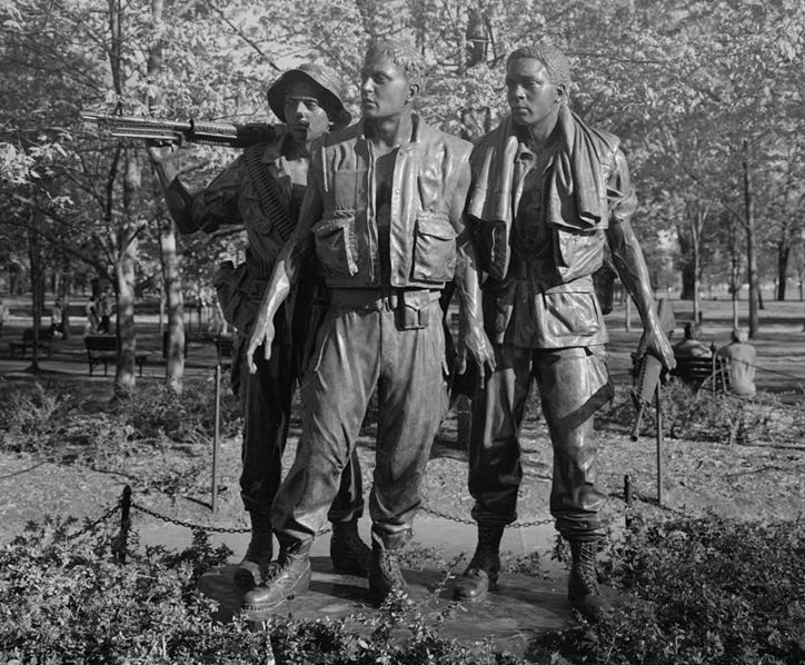 Statue, Three Servicemen, Vietnam Veterans Memorial.