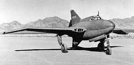 <em>The second XP-56 prototype (U.S. Air Force)</em>
