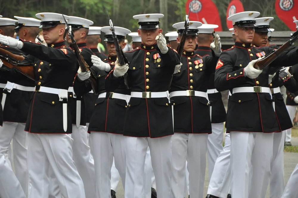 Watch these videos of the Marine Corps Silent Drill Platoon perform perfectly
