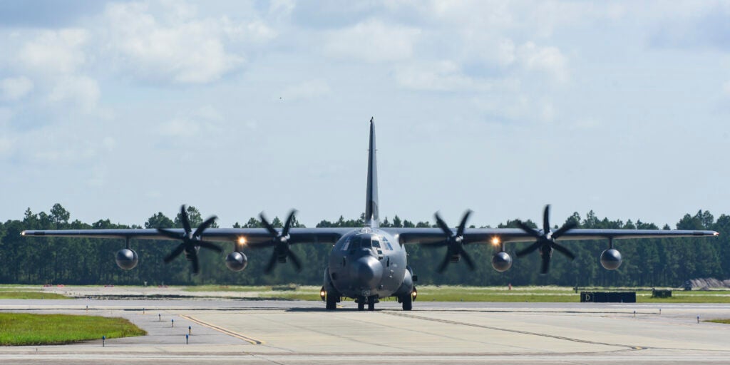 HC-130J at Tyndall Air Force Base