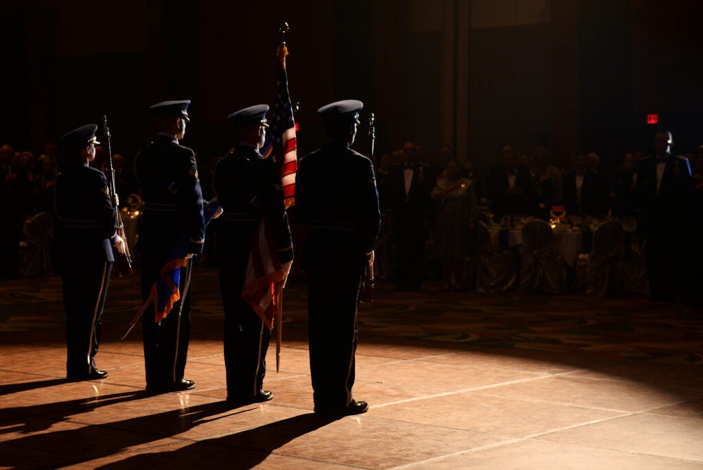 honor guard at offutt air force base