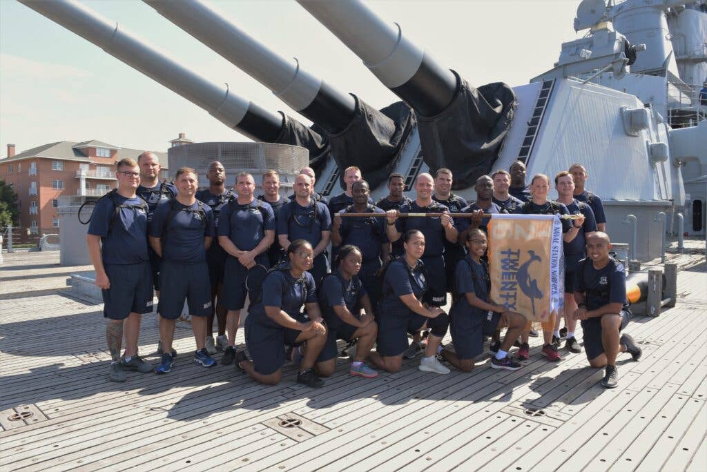 Chiefs at Naval Station Norfolk