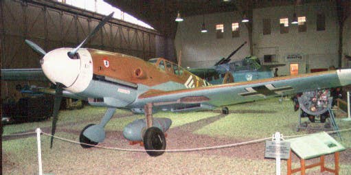Restored Messerschmitt Bf 109G: The first fighter shot down by Litvyak was an aircraft of this type, flown by Luftwaffe ace <a href="https://en.wikipedia.org/wiki/Unteroffizier">Unteroffizier</a> Erwin Meier. (Wikipedia)
