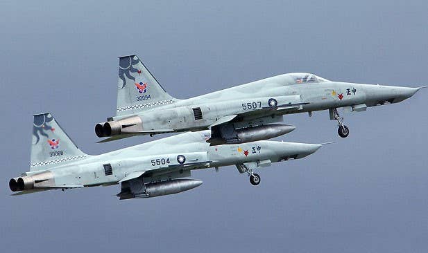 <em>Two ROCAF F-5s (ROCAF)</em>