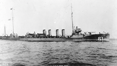 The wreck of the first U.S. Navy destroyer lost to enemy action has been found