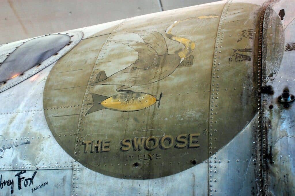 The Swoose<em> awaits restoration in Dayton, OH (U.S. Air Force)</em>
