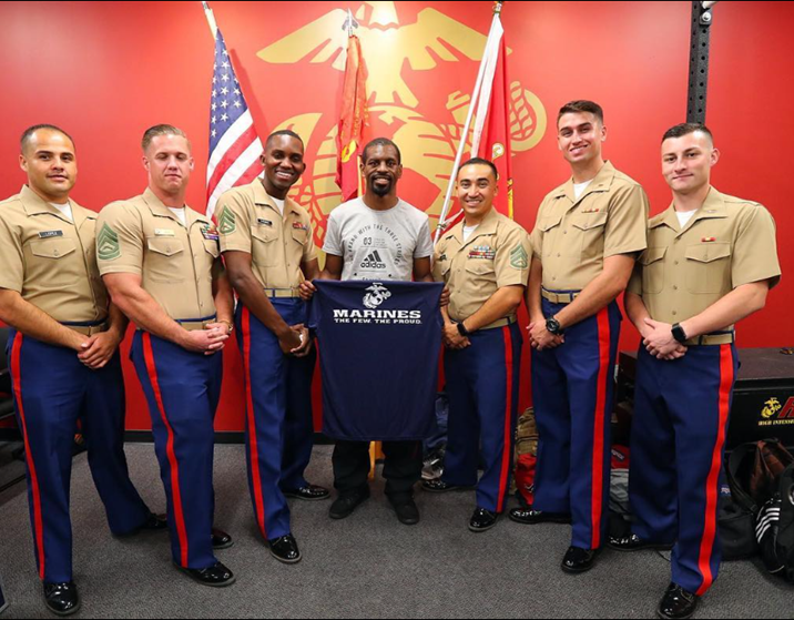 Herring with Marine Recruiters. Photo courtesy of @jamelharris.