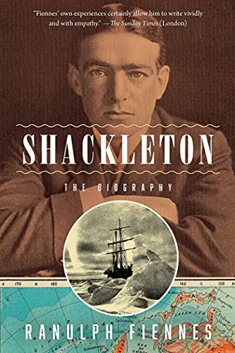 Cover of Ranulph Fiennes' new book,&nbsp;<em>Shackleton: The Biography</em>. Available <a href="https://www.amazon.com/Shackleton-Ranulph-Fiennes/dp/1643138790/ref=tmm_hrd_swatch_0?_encoding=UTF8&amp;qid=&amp;sr=" target="_blank" rel="noreferrer noopener">here</a>.