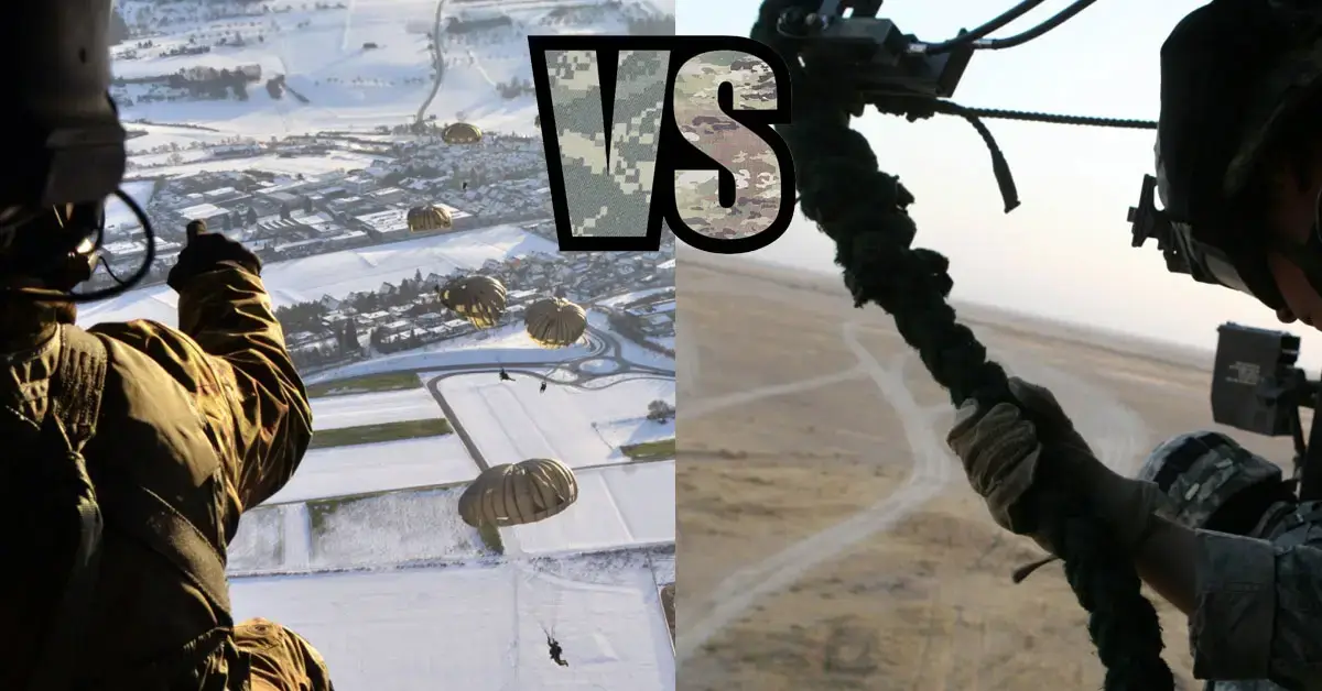 Out of all of the current military rivalries, this one still ranks pretty high. What are the differences between Airborne and Air Assault?