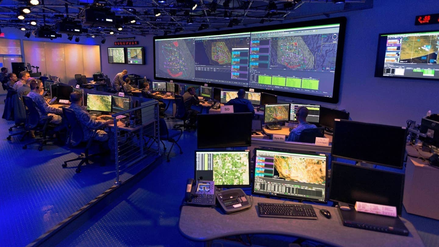 Beale Air Force Base mission control center